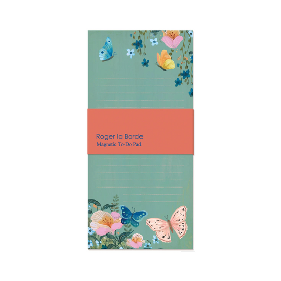 Load image into Gallery viewer, Dreamland Butterflies Magentic Notepad by Roger La Borde 
