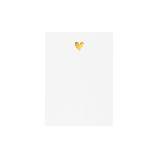 Gold Heart Mini Notepad by Sugar Paper