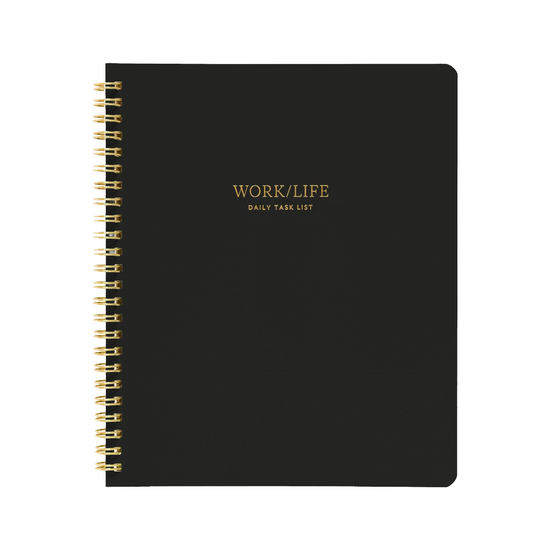 Work/Life Notebook, Black by Sugar Paper