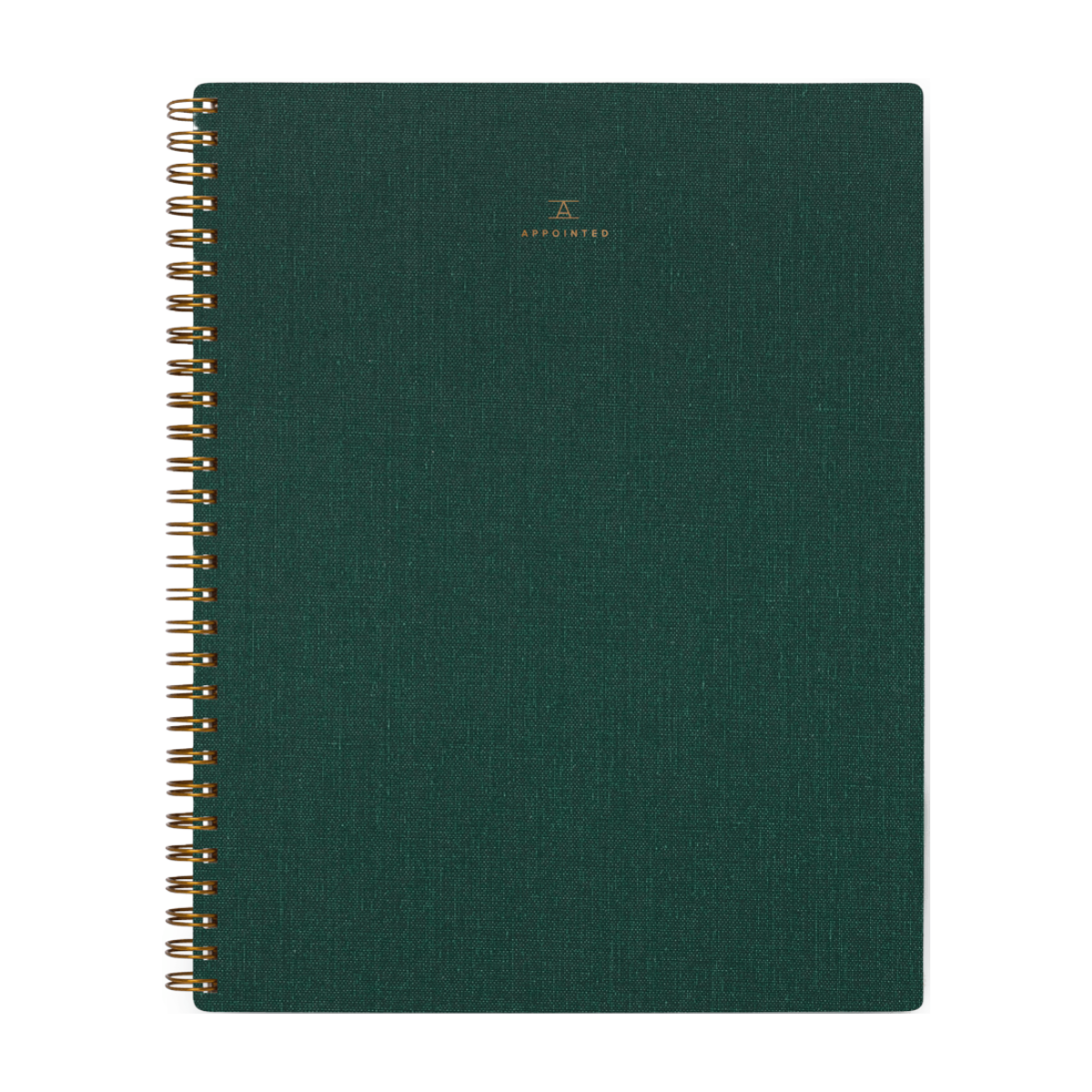 Appointed Hunter Green Notebook, Lined
