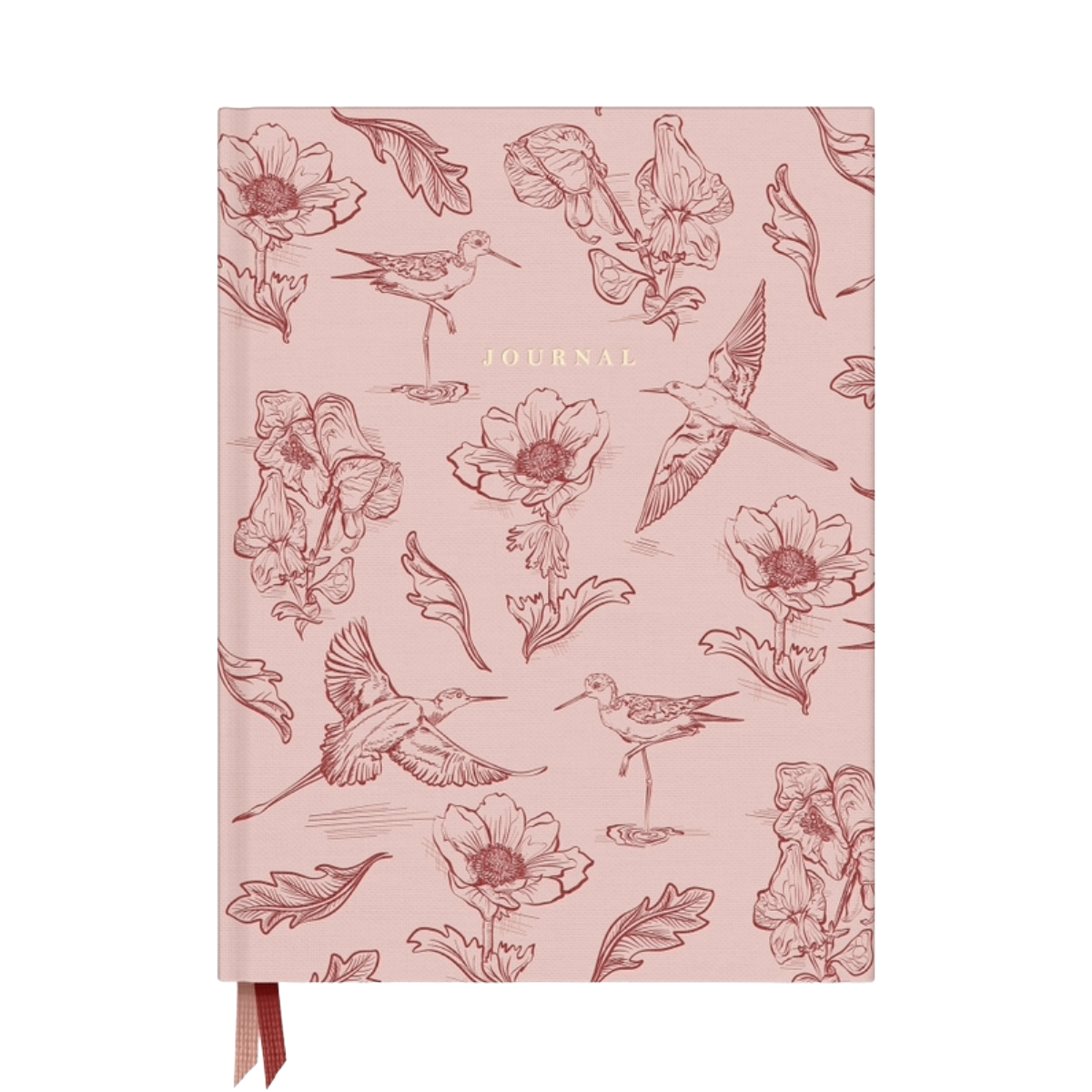 Pink Bird Toile Journal