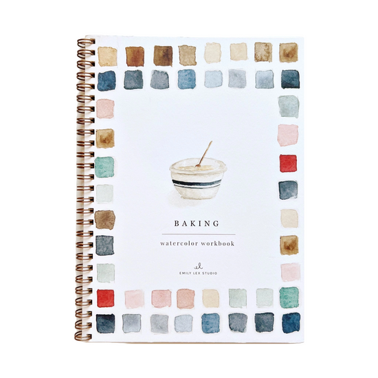 Baking Watercolor Workbook by Emily Lex Studio