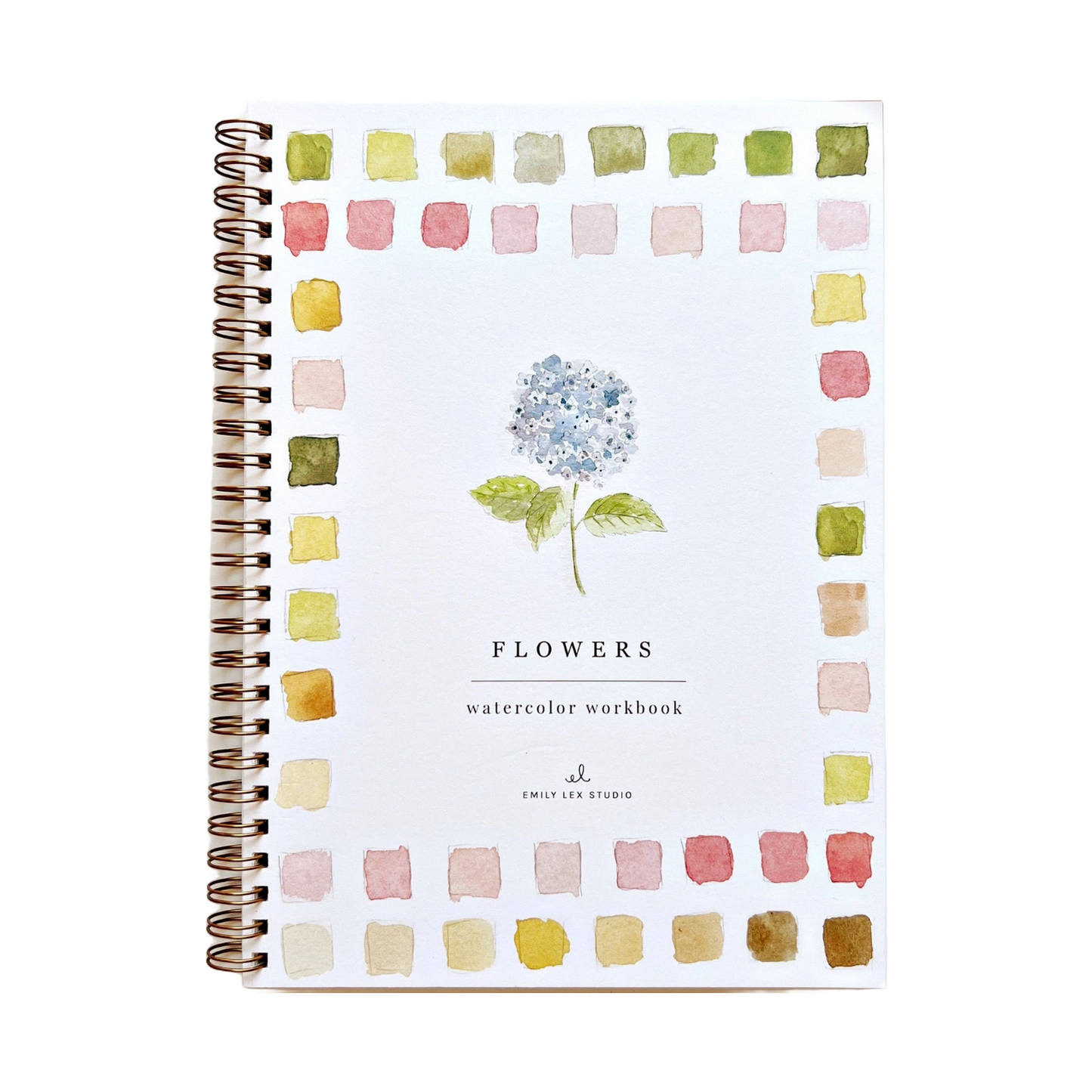 Flowers Watercolor Workbook by Emily Lex Studio