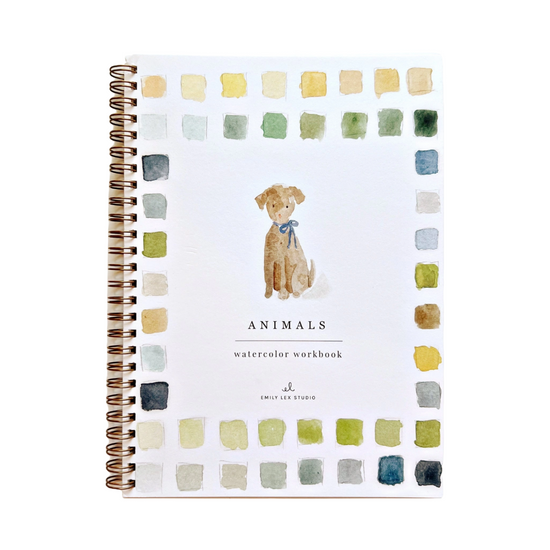 Animals Watercolor Workbook by Emily Lex Studio
