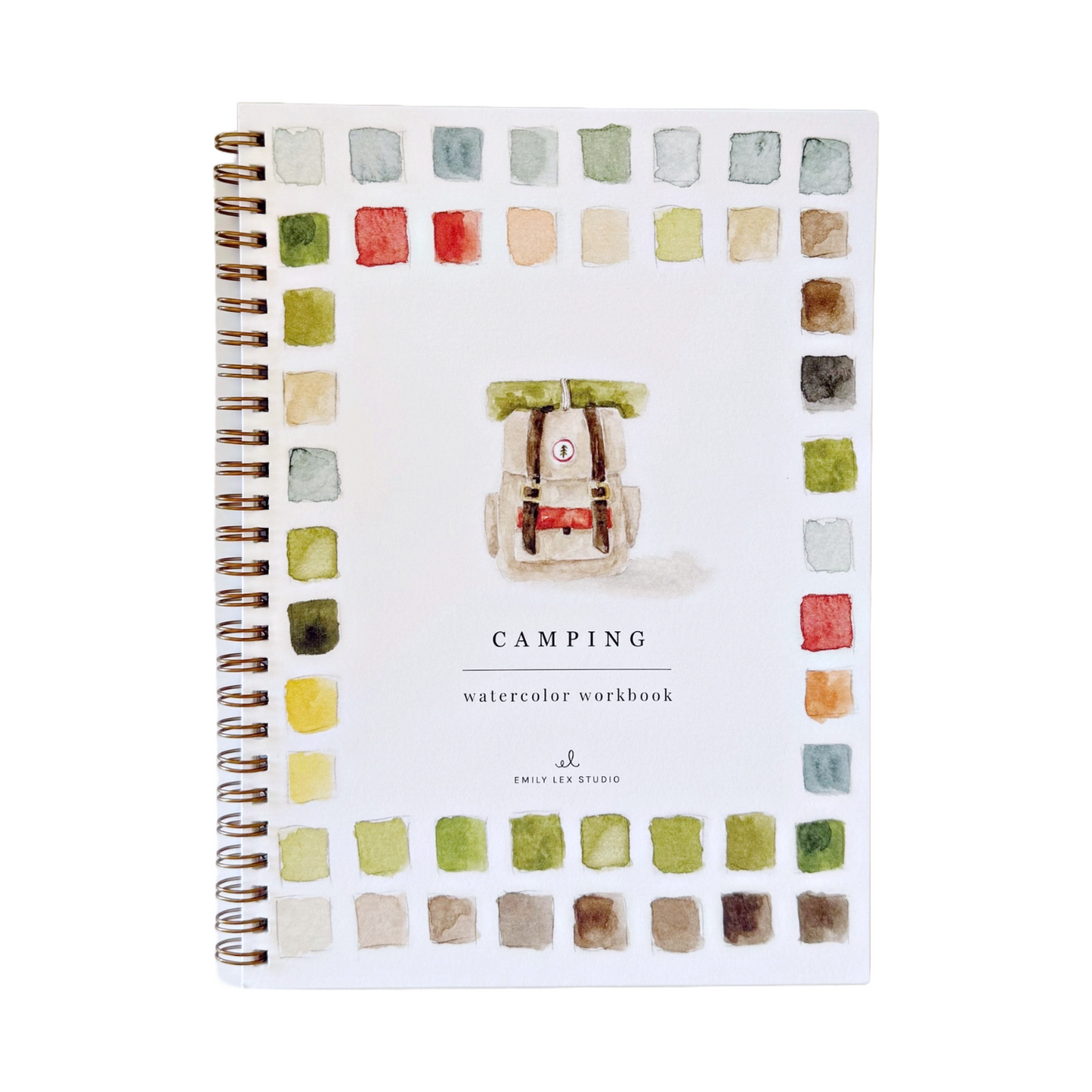 Camping Watercolor Workbook by Emily Lex Studio