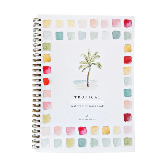 Tropical Watercolor Workbook by Emily Lex Studio