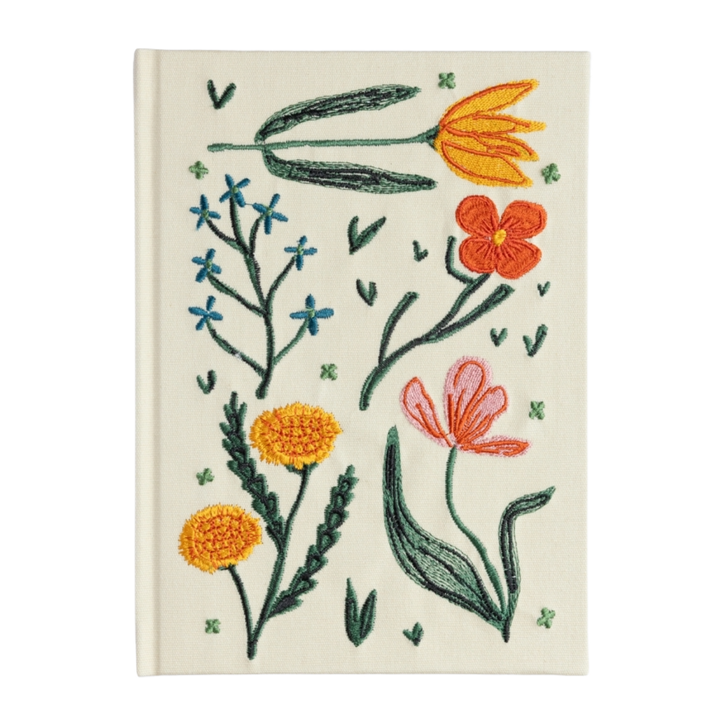Floral Embroidered Journal with Blank Pages