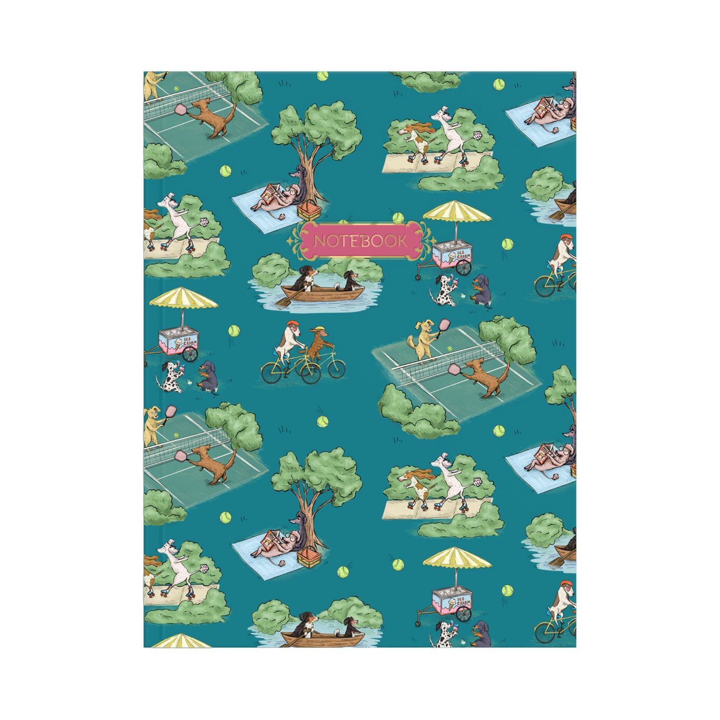 Dog Part Softcover Notebook by Good JuJu Ink