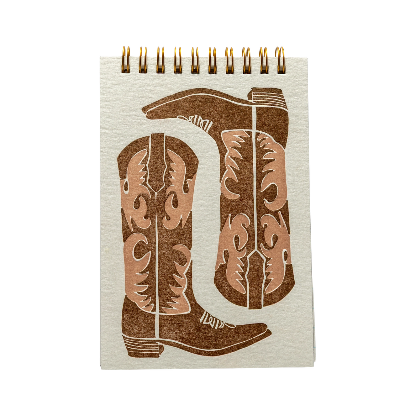 Brown Boots Letterpress Notebook