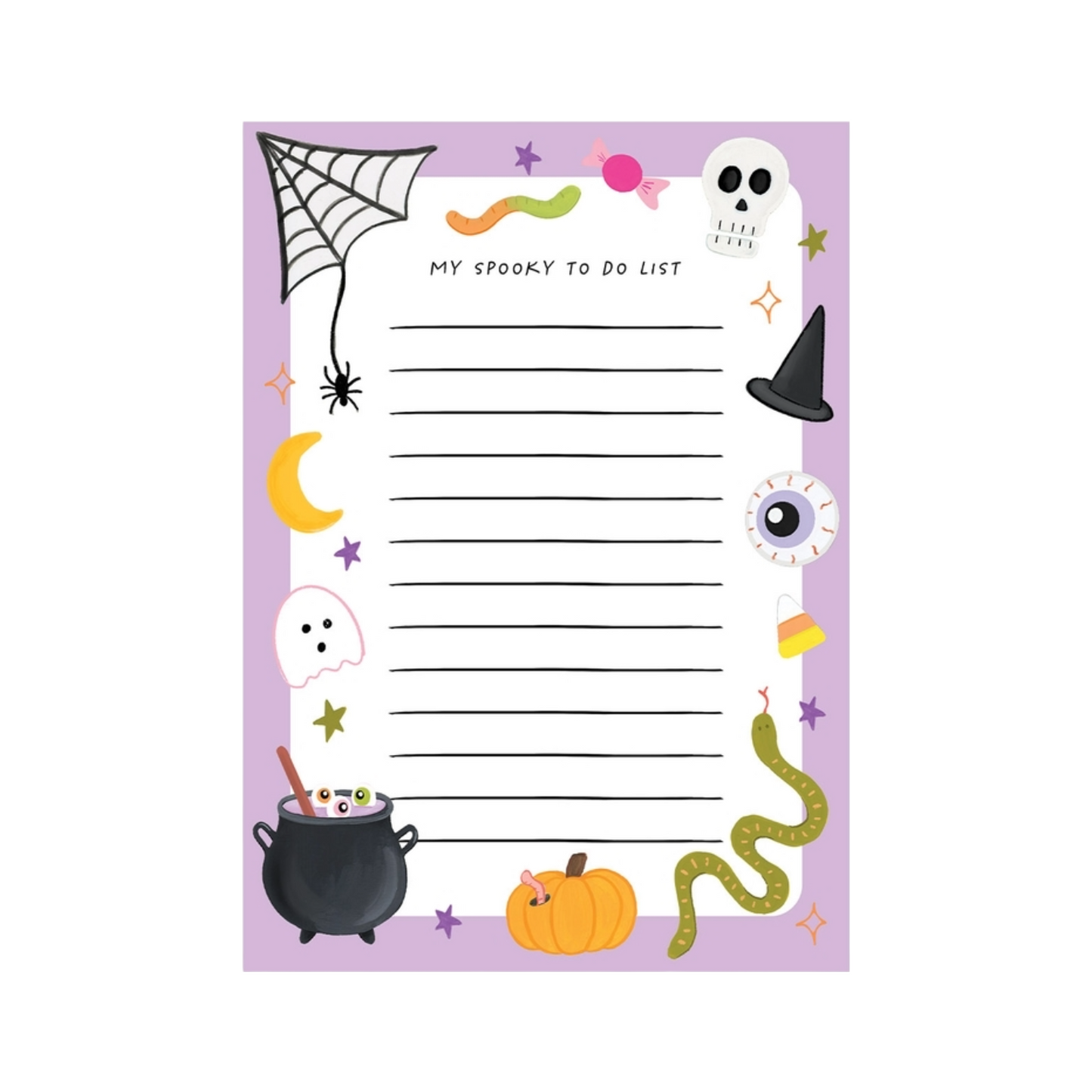 Spooky To Do List Notepad