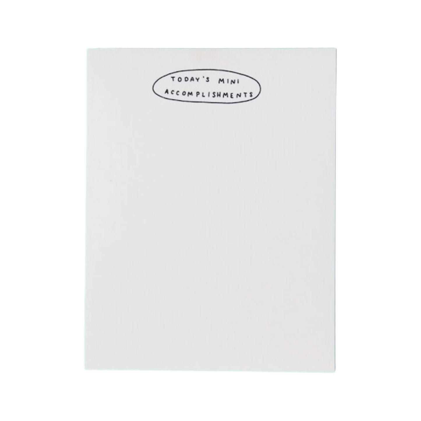 Today's Mini Accomplishments Notepad