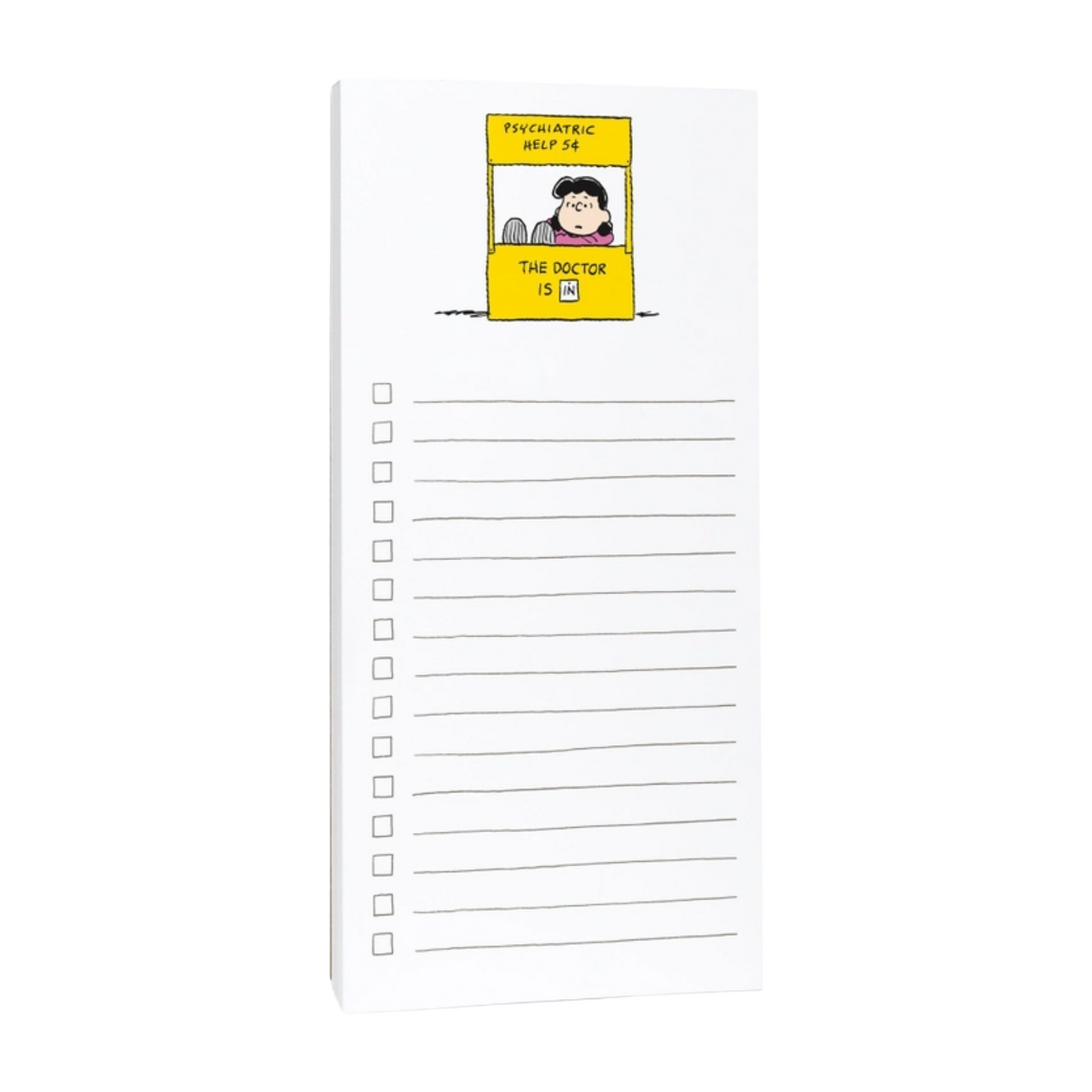 Peanuts® Lucy Market List Notepad