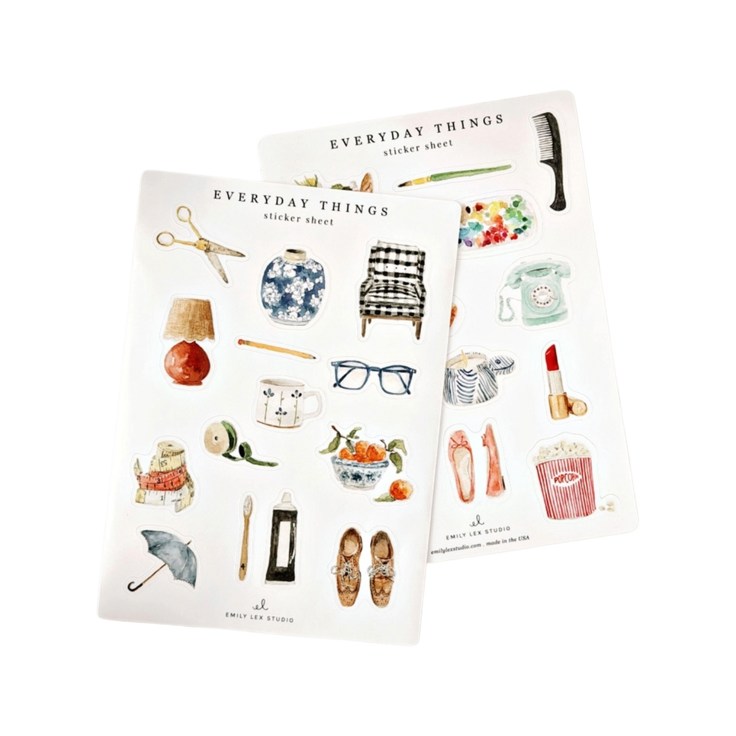 Everyday Things Sticker Sheets