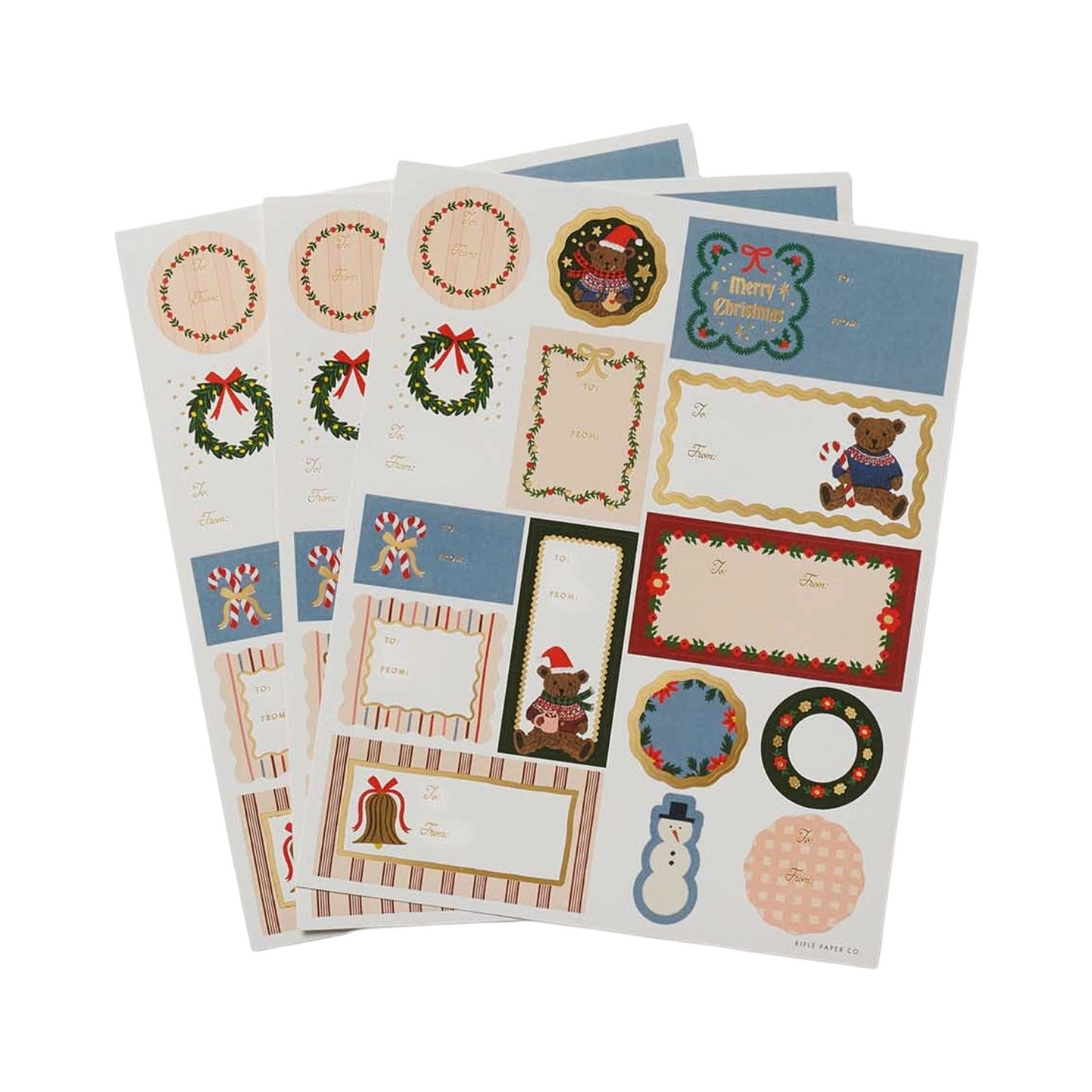 Rifle Paper Co. Beary Christmas Stickers & Labels