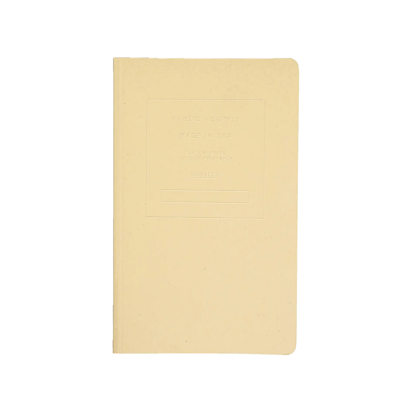 Public Supply Embossed Notebook, Manila
