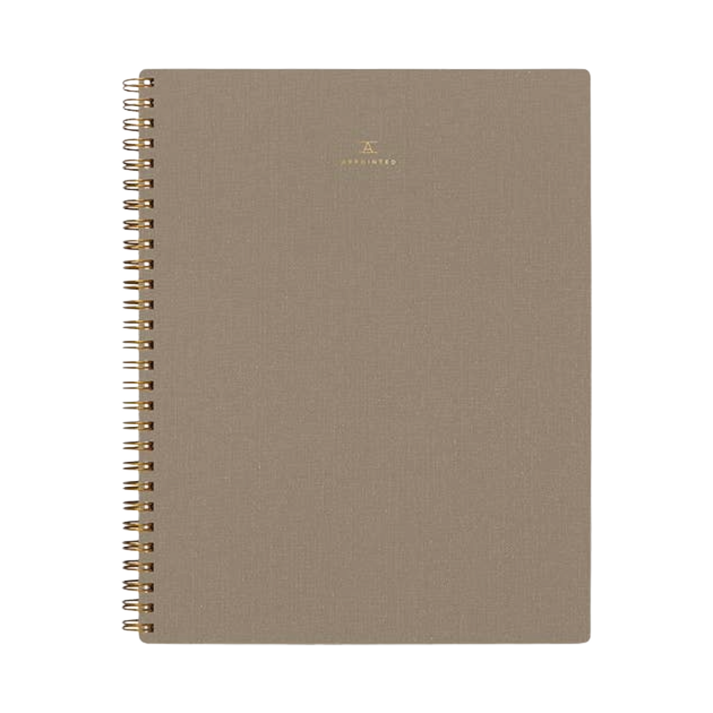 Appointed Taupe Notebook, Lined