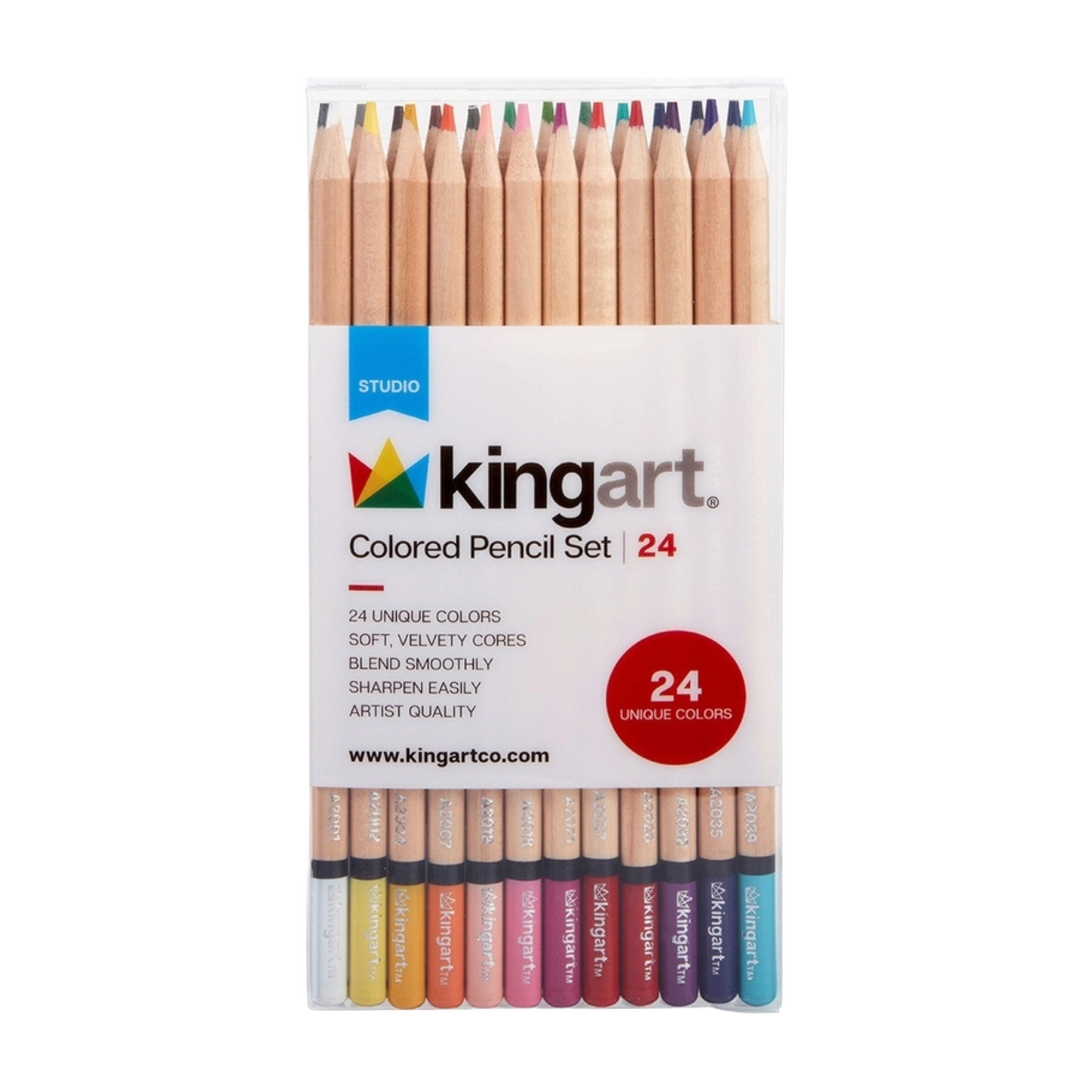 Kingart Studio Soft Core Colored Pencil Set
