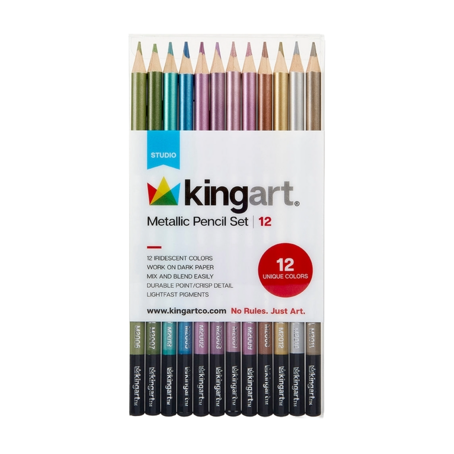 Kingart Metallic Colored Pencil Set
