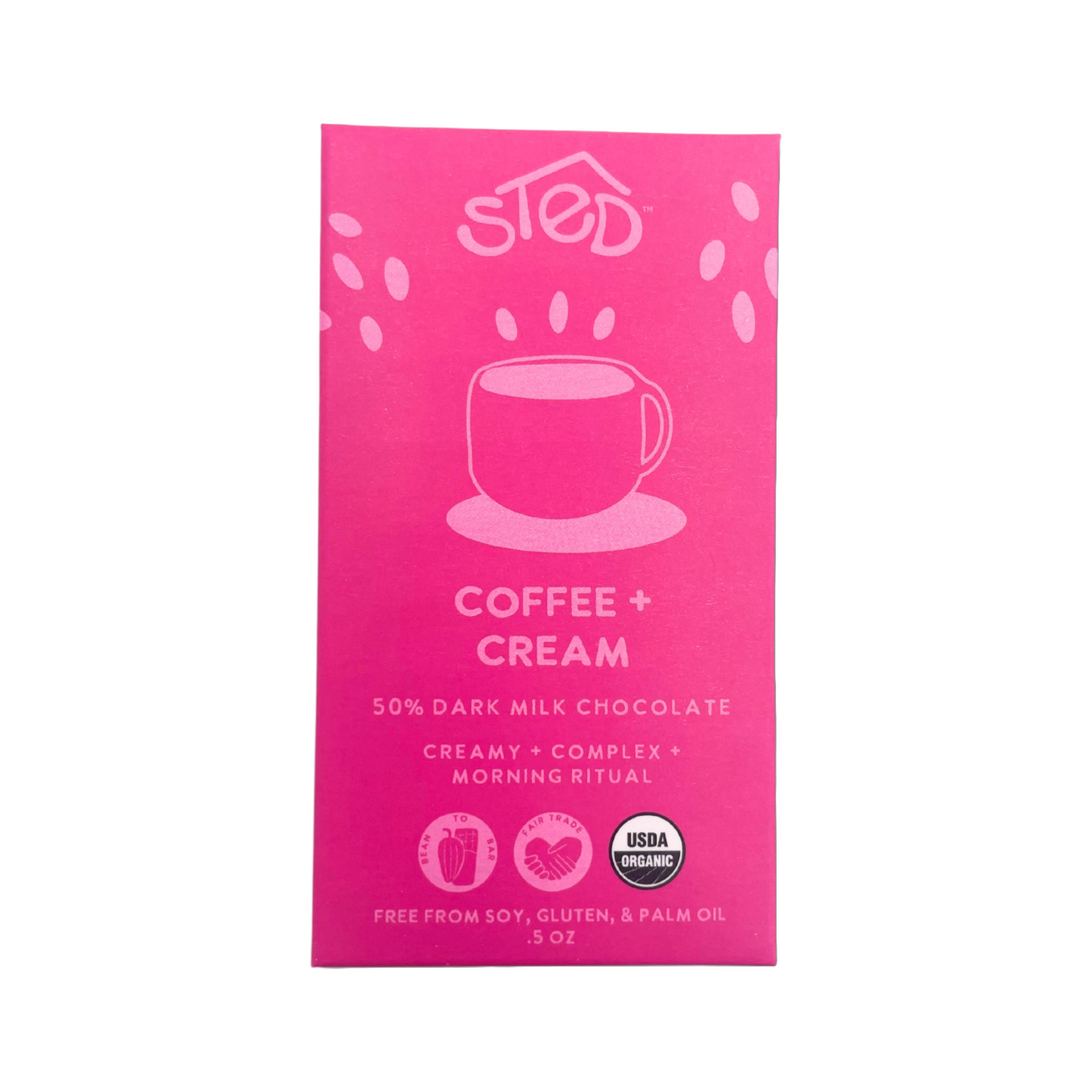 Coffee + Cream Mini Chocolate Bar by Sted Foods