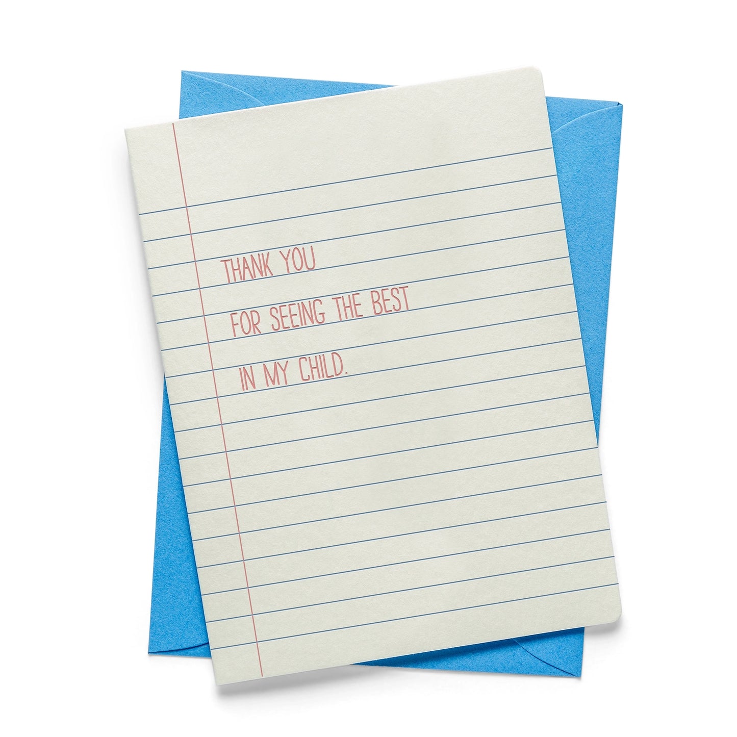 Seeing The Best Teacher Card