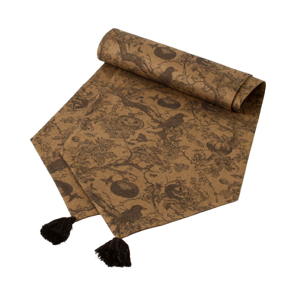Haunted Threads Halloween Table Runner