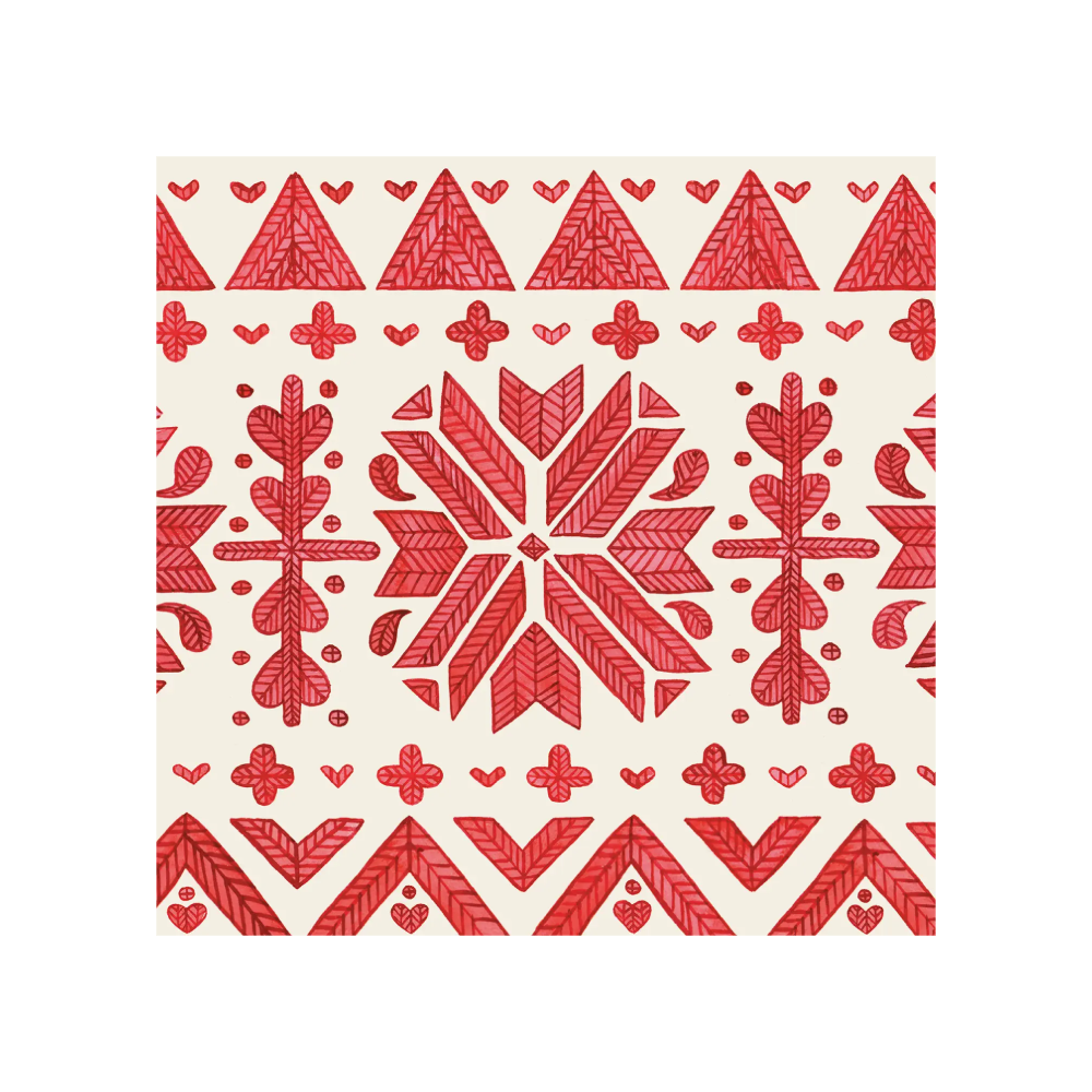 Fair Isle Cocktail Napkins by Hester & 
Cook