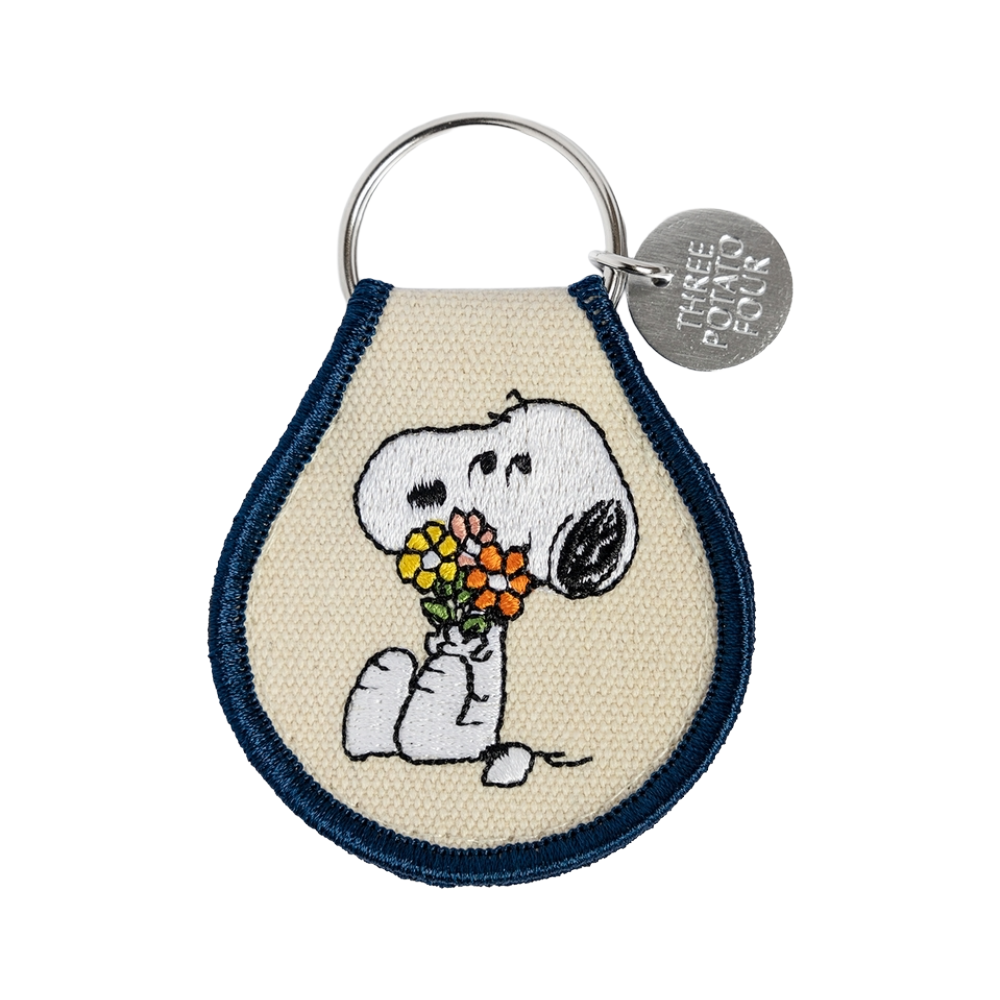 Peanuts® Snoopy Flower Bouquet Patch Keychain