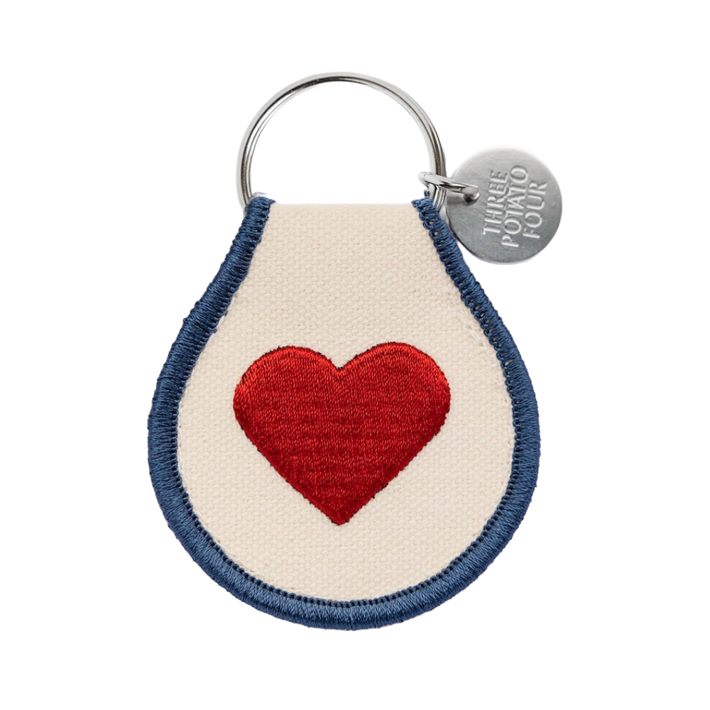 Classic Heart Patch Keychain