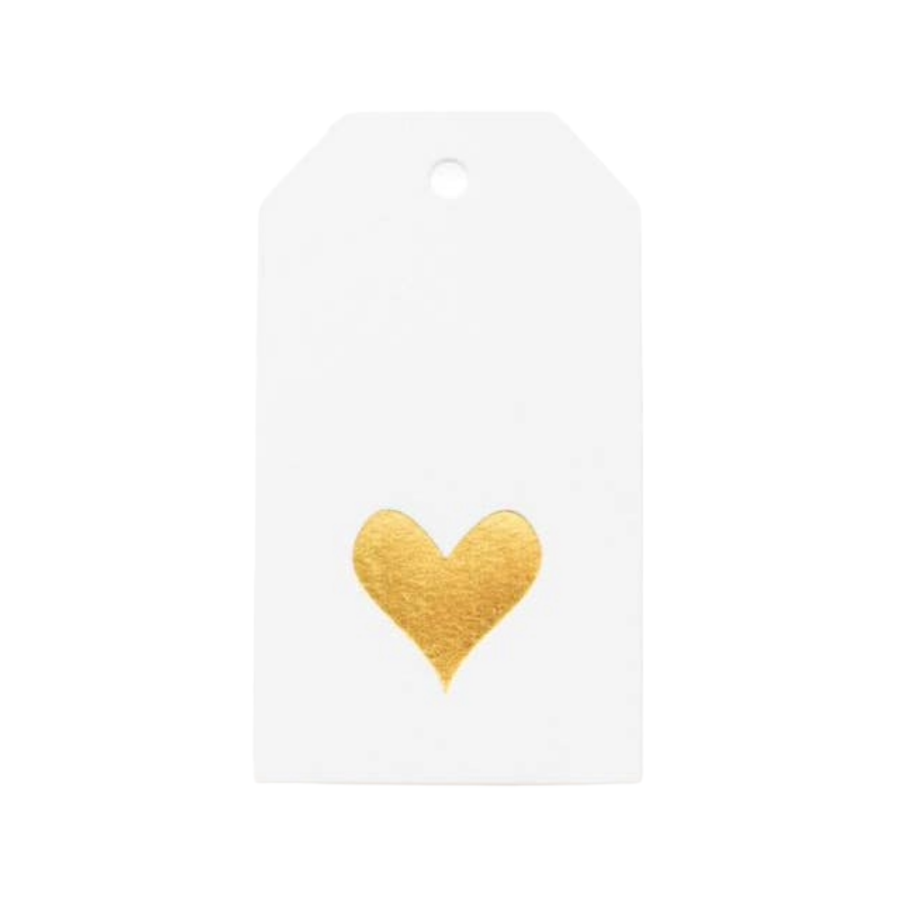 Sugar Paper Gold Heart Gift Tag