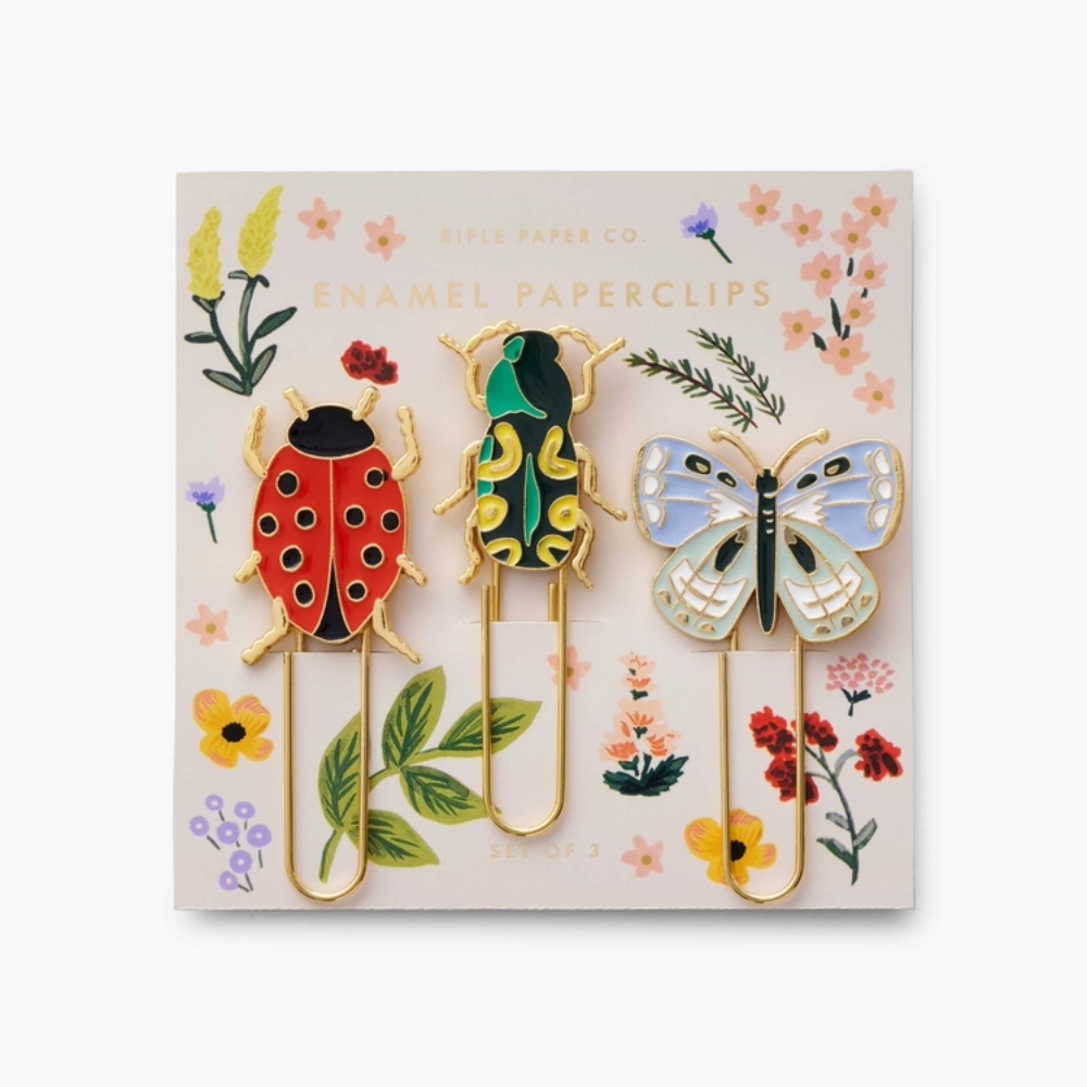 Rifle Paper Co. Curio Enamel Paper Clip Set