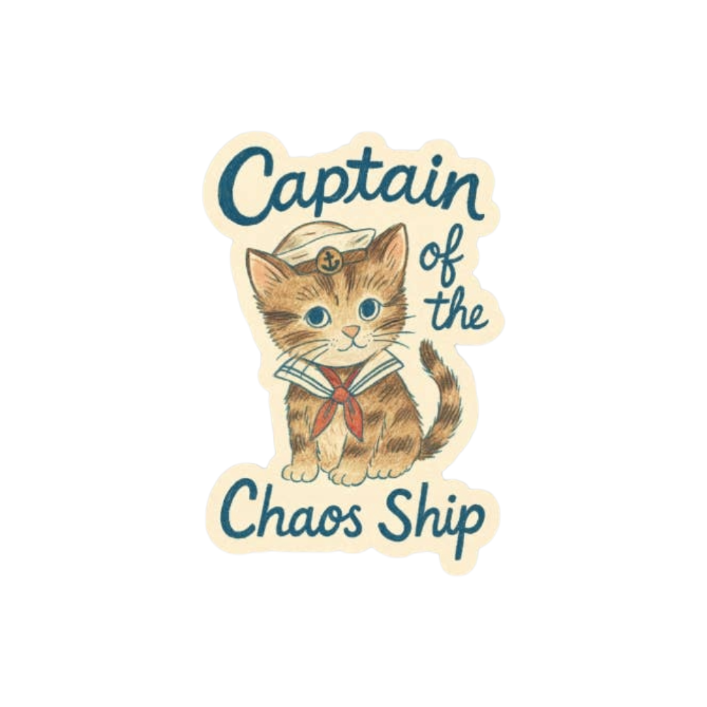 Captain of the Chaos Ship Vinyl Sticker