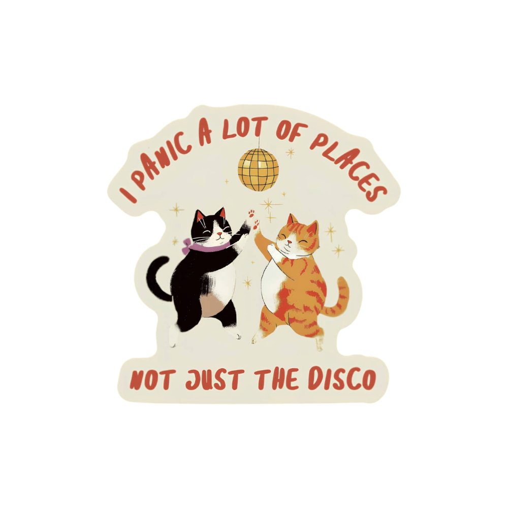 I Panic A Lot Vinyl Sticker