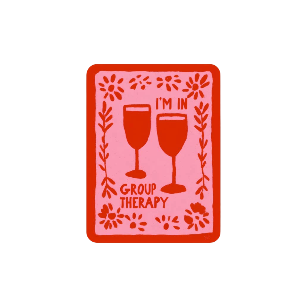 Group Therapy Vinyl Sticker