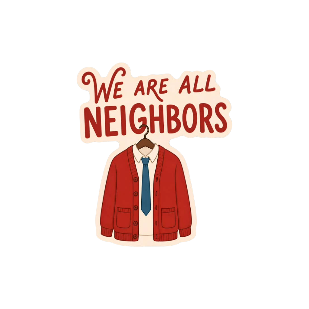 We Are All Neighbors Vinyl Sticker