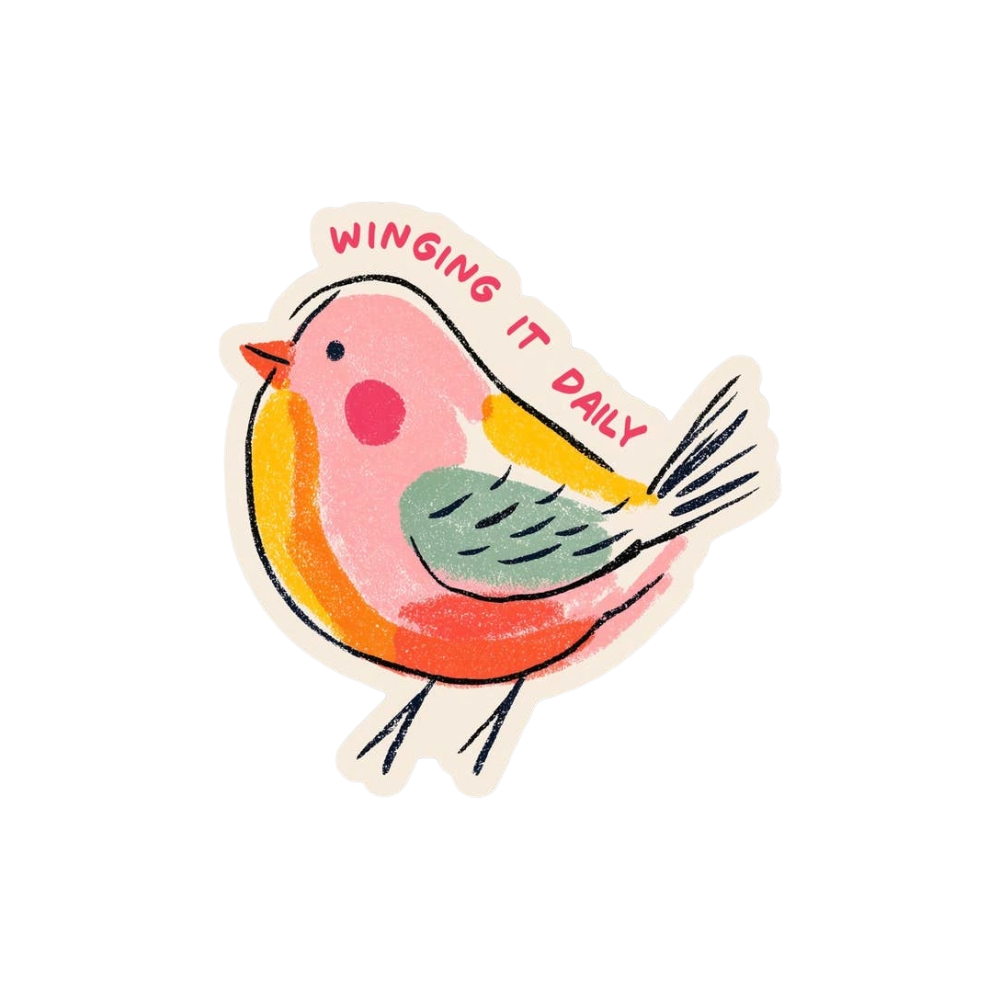Winging It Daily Vinyl Sticker