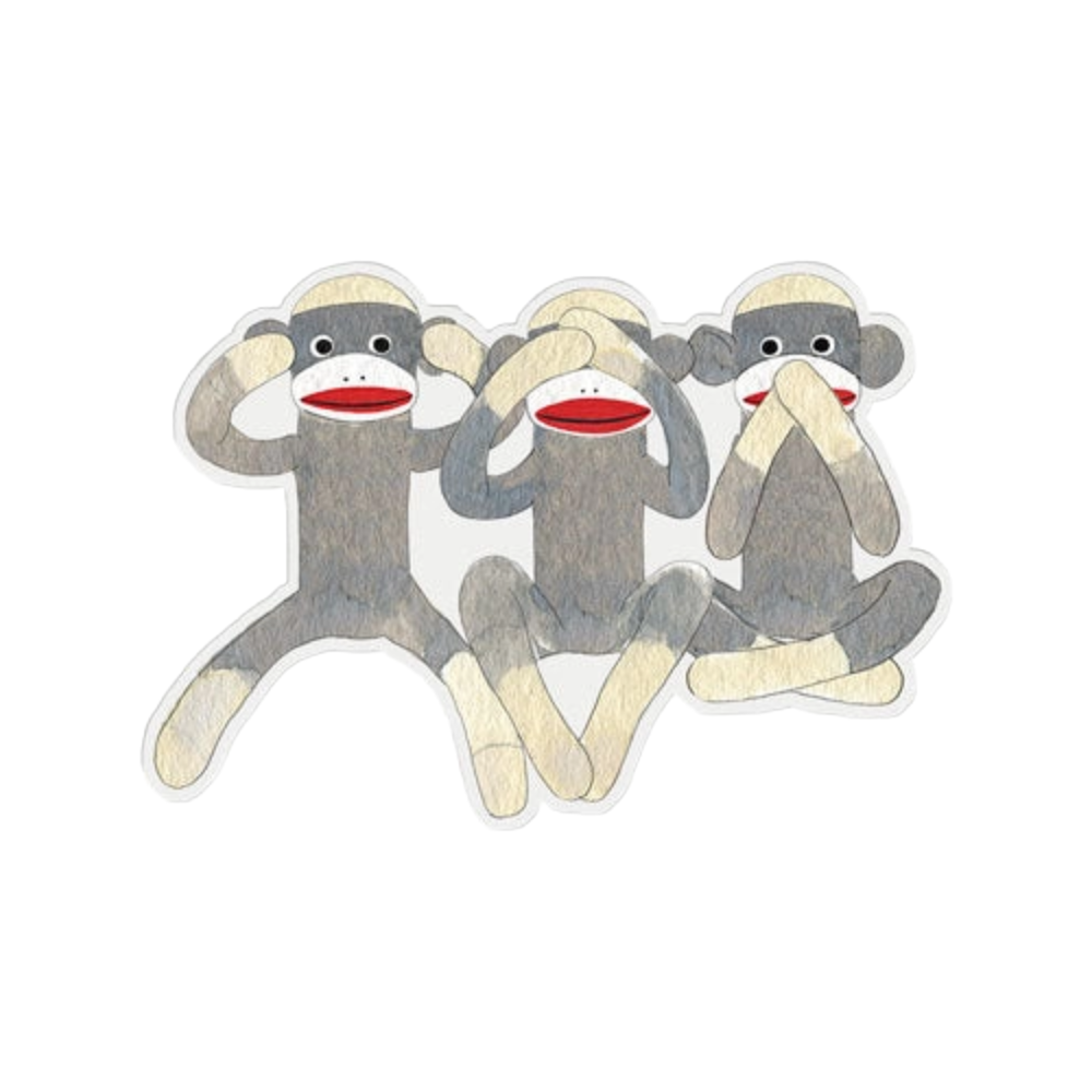 Monkey Business Vinyl Sticker