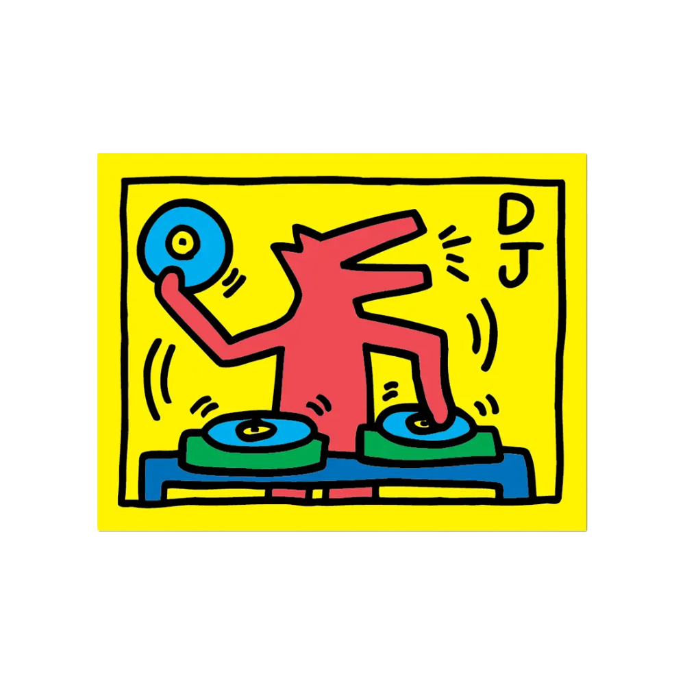 DJ Dog Sticker