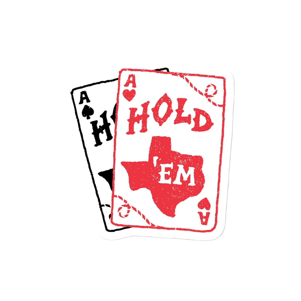 Texas Hold 'em Sticker