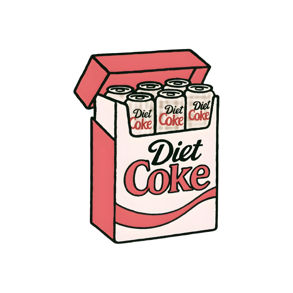 Diet Coke Fridge Pack Vinyl Sticker