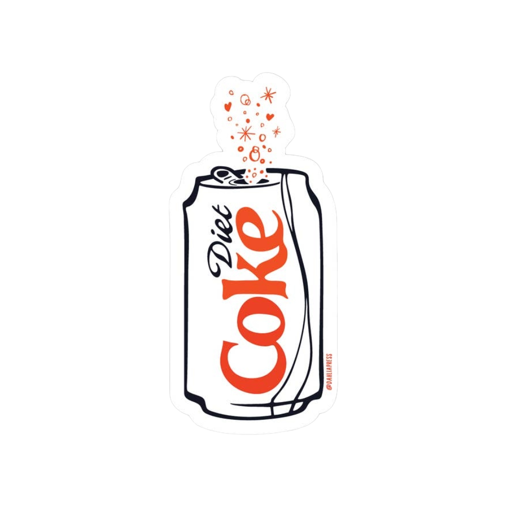 Diet Coke Vinyl Sticker