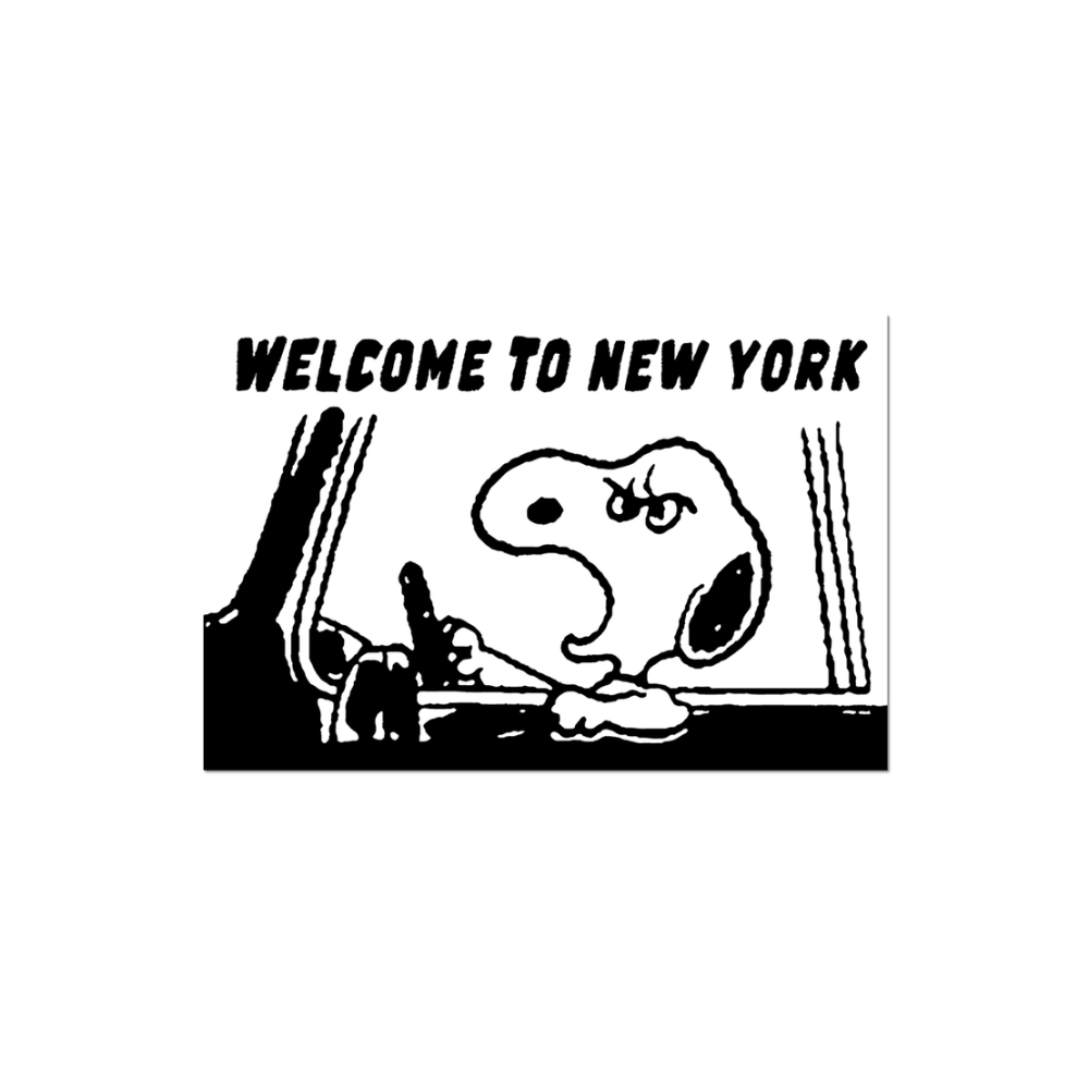 Snoopy Welcome To New York Sticker