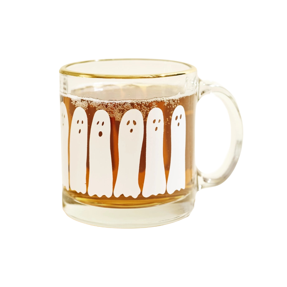 Boo Ghost Gold Rimmed Mug