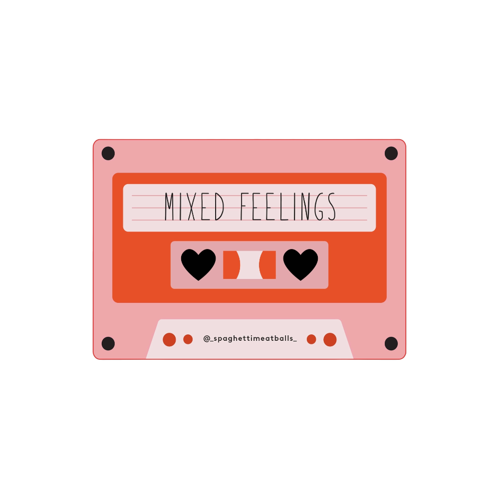 Mixed Feelings Vinyl Sticker