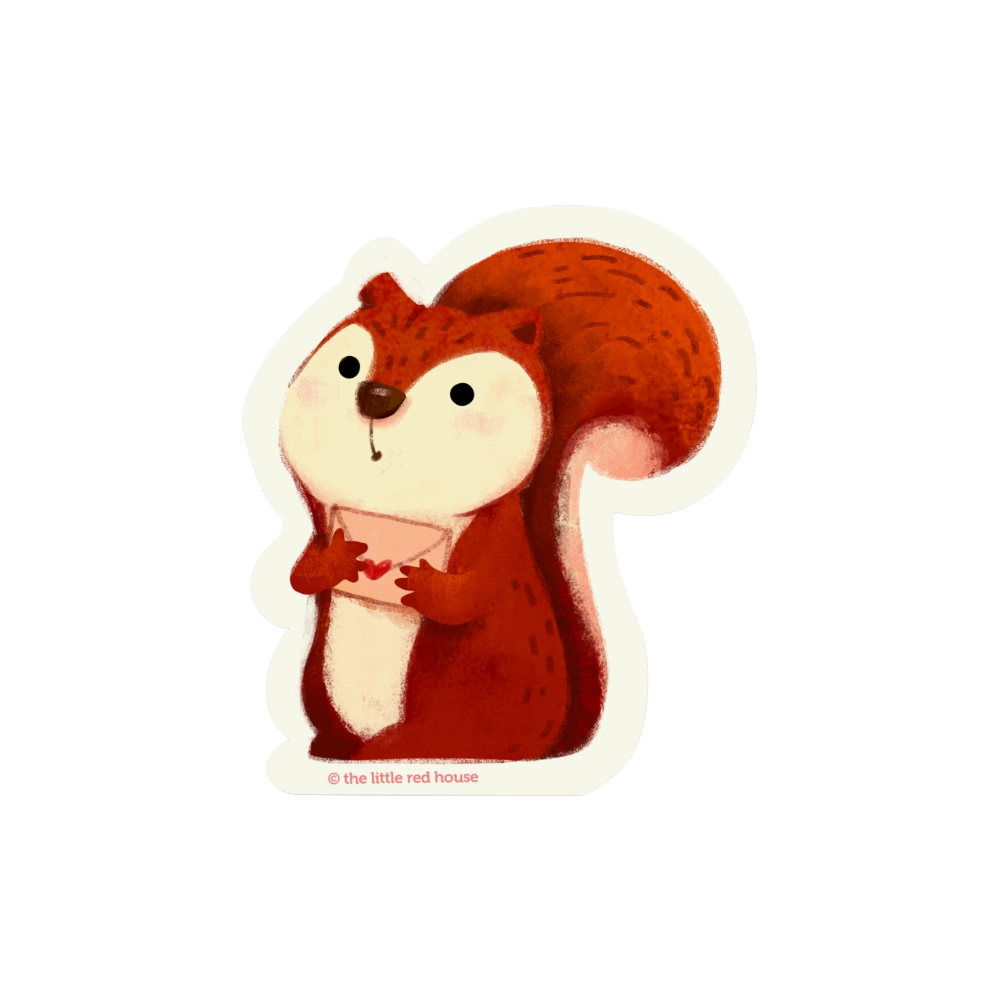 Squirrel Sticker by The Little Red House