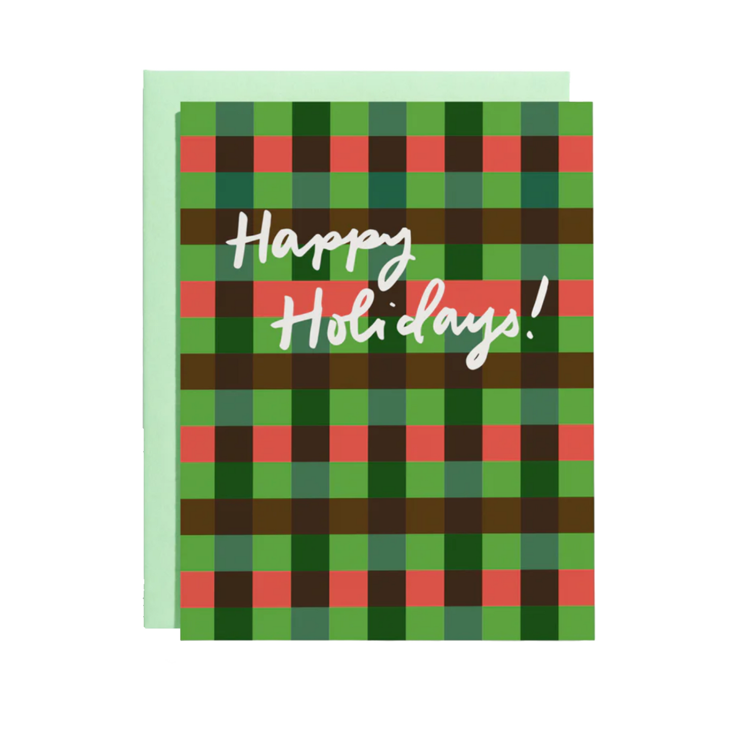 Plaid Holiday Card by Shorthand Press