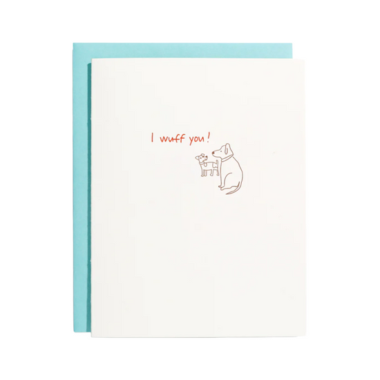 Load image into Gallery viewer, I Wuff You Card by Shorthand Press
