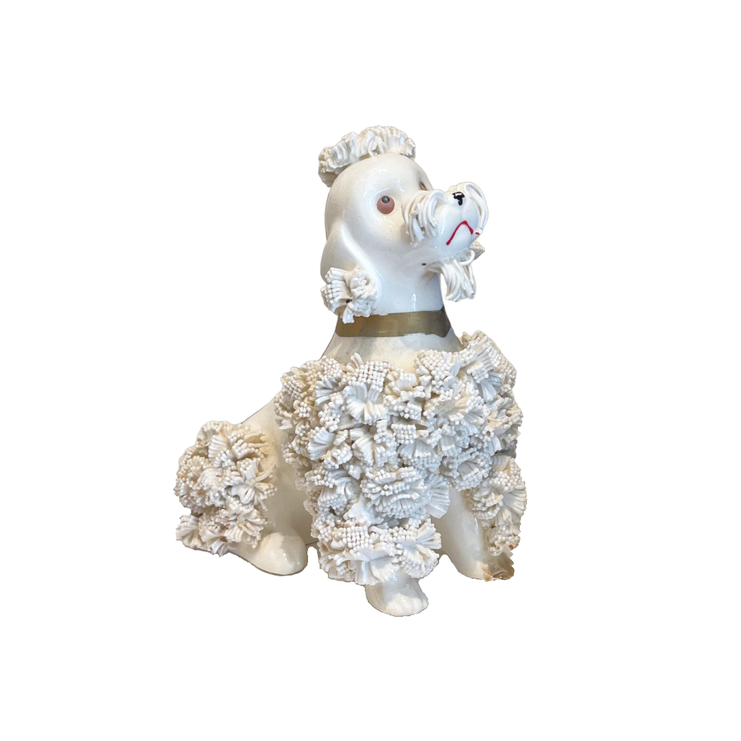 Vintage Spaghetti Ceramic Poodle by MJ Vintage