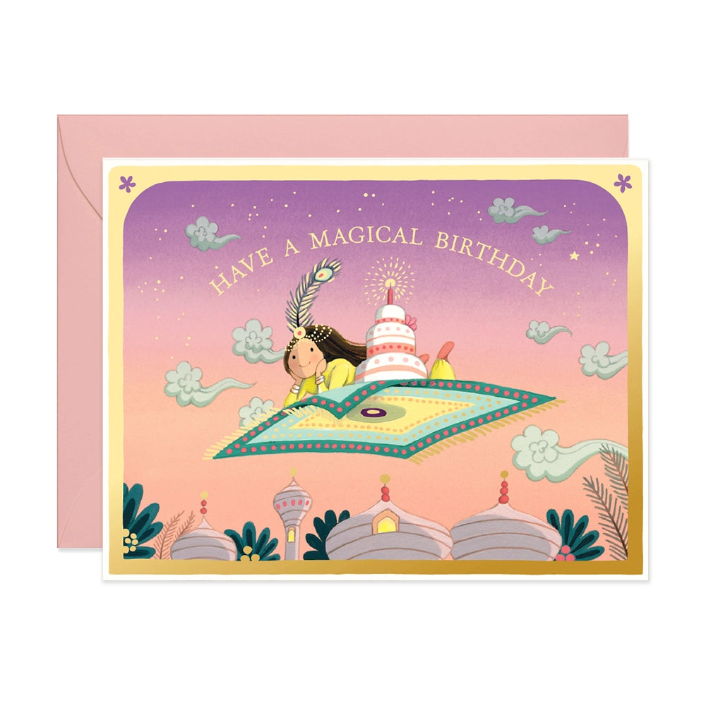 Load image into Gallery viewer, Magic Carpet Birthday Card by JooJoo Paper
