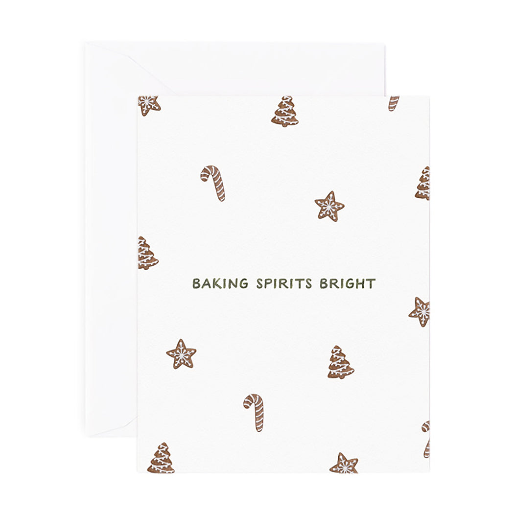 Baking Spirits Bright Card by Amy Zhang