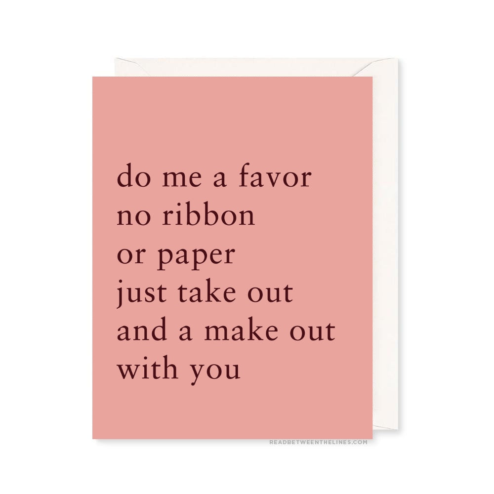 Do Me A Favor Card by RBTL® – Read Between The Lines®